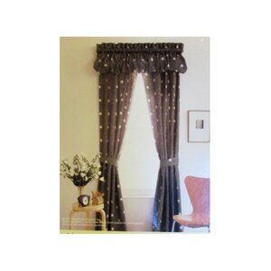WestPoint Stevens Vintage MARTEX "Night Shadow" 84 x 84 Drapes Lined Curtains